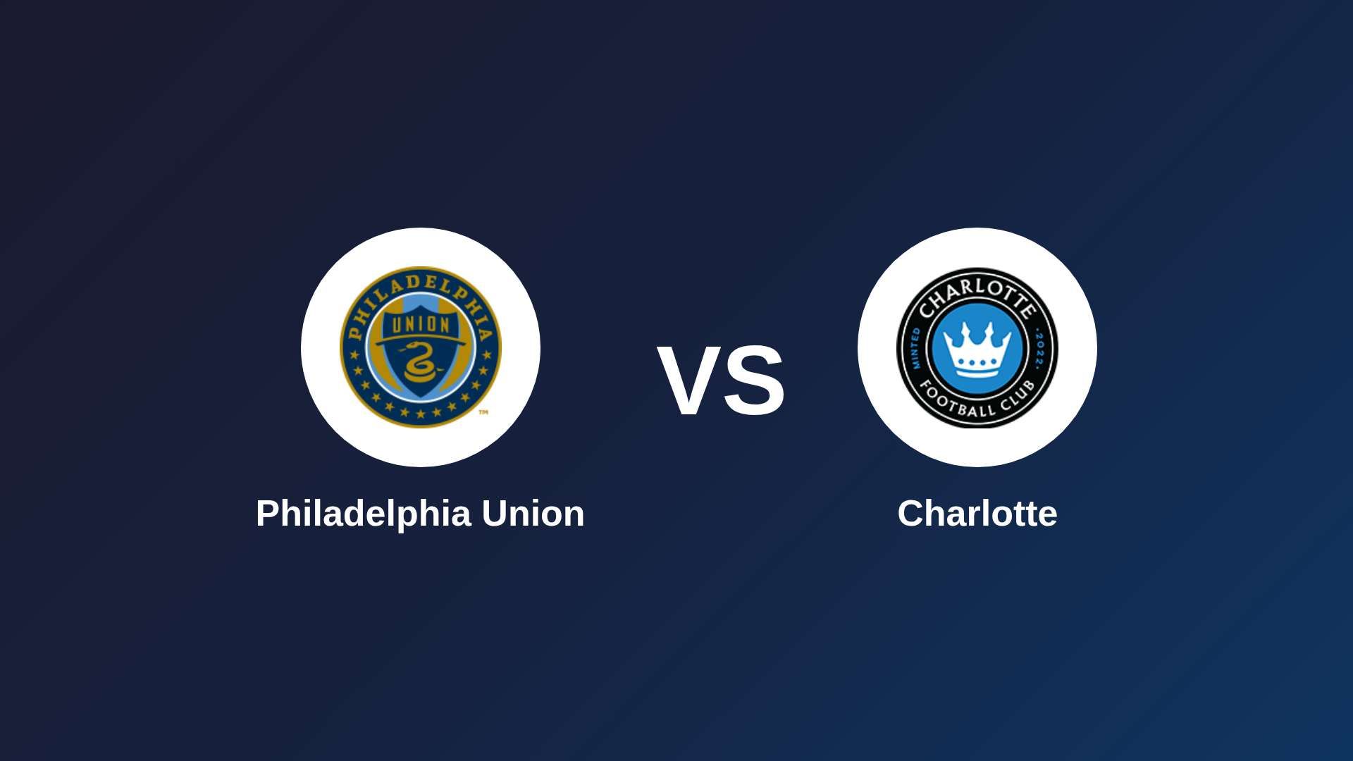 Philadelphia Union vs Charlotte