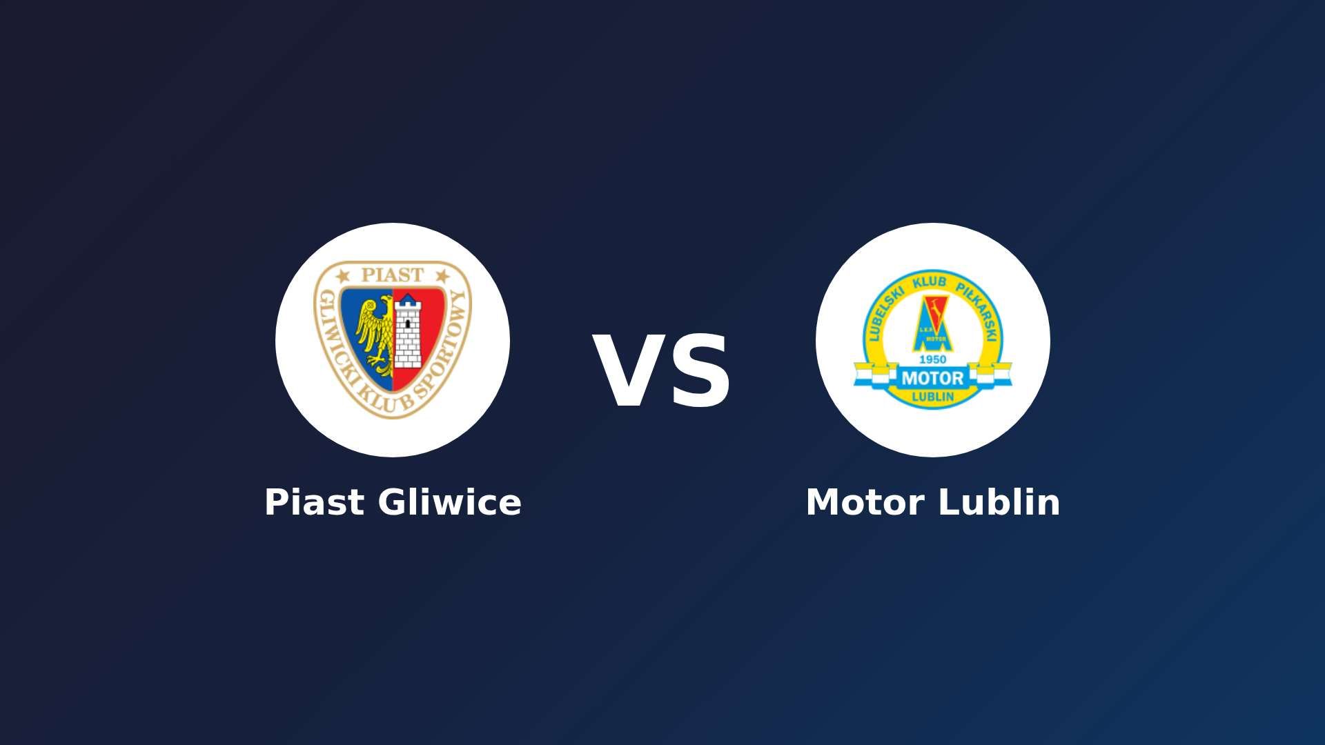 Piast Gliwice vs Motor Lublin