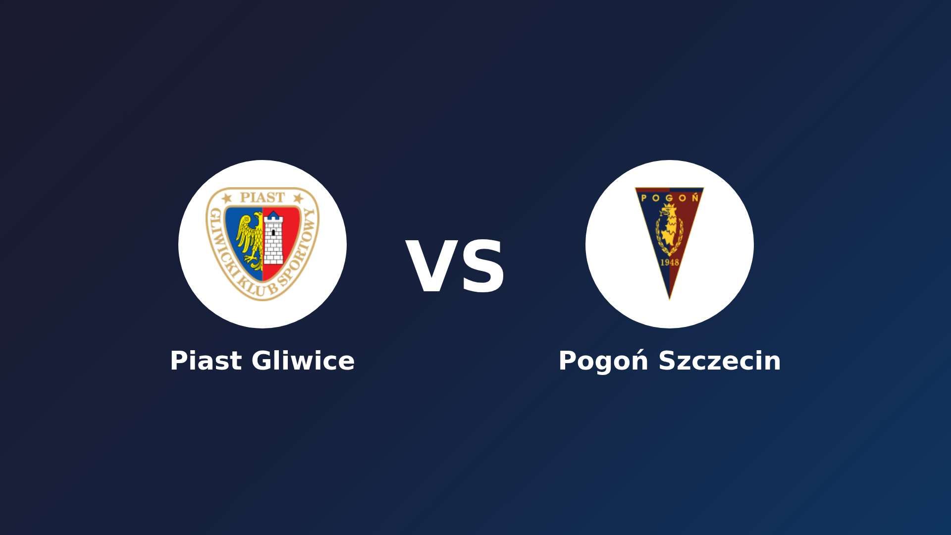 Piast Gliwice vs Pogoń Szczecin