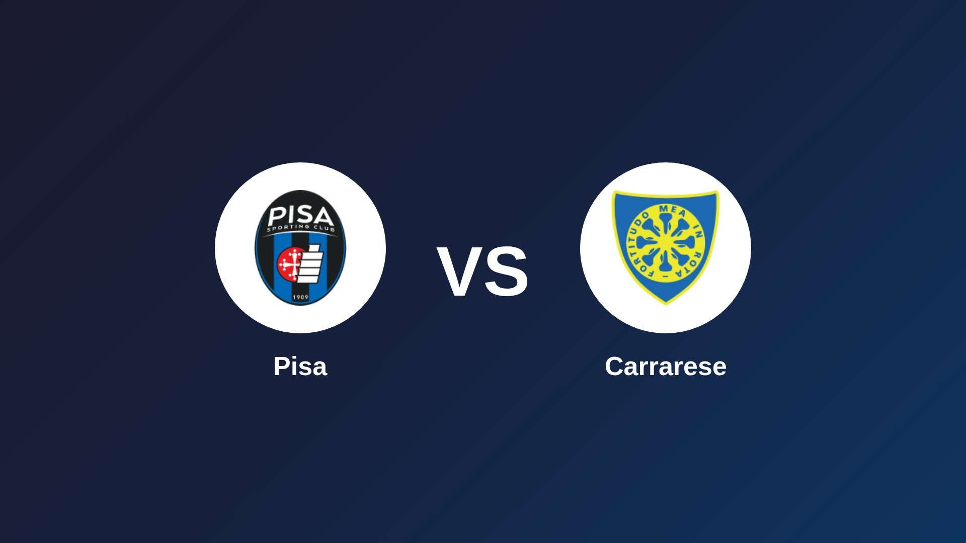 Pisa vs Carrarese