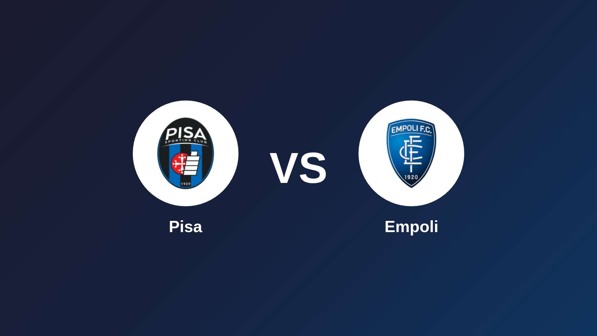 Pisa vs Empoli