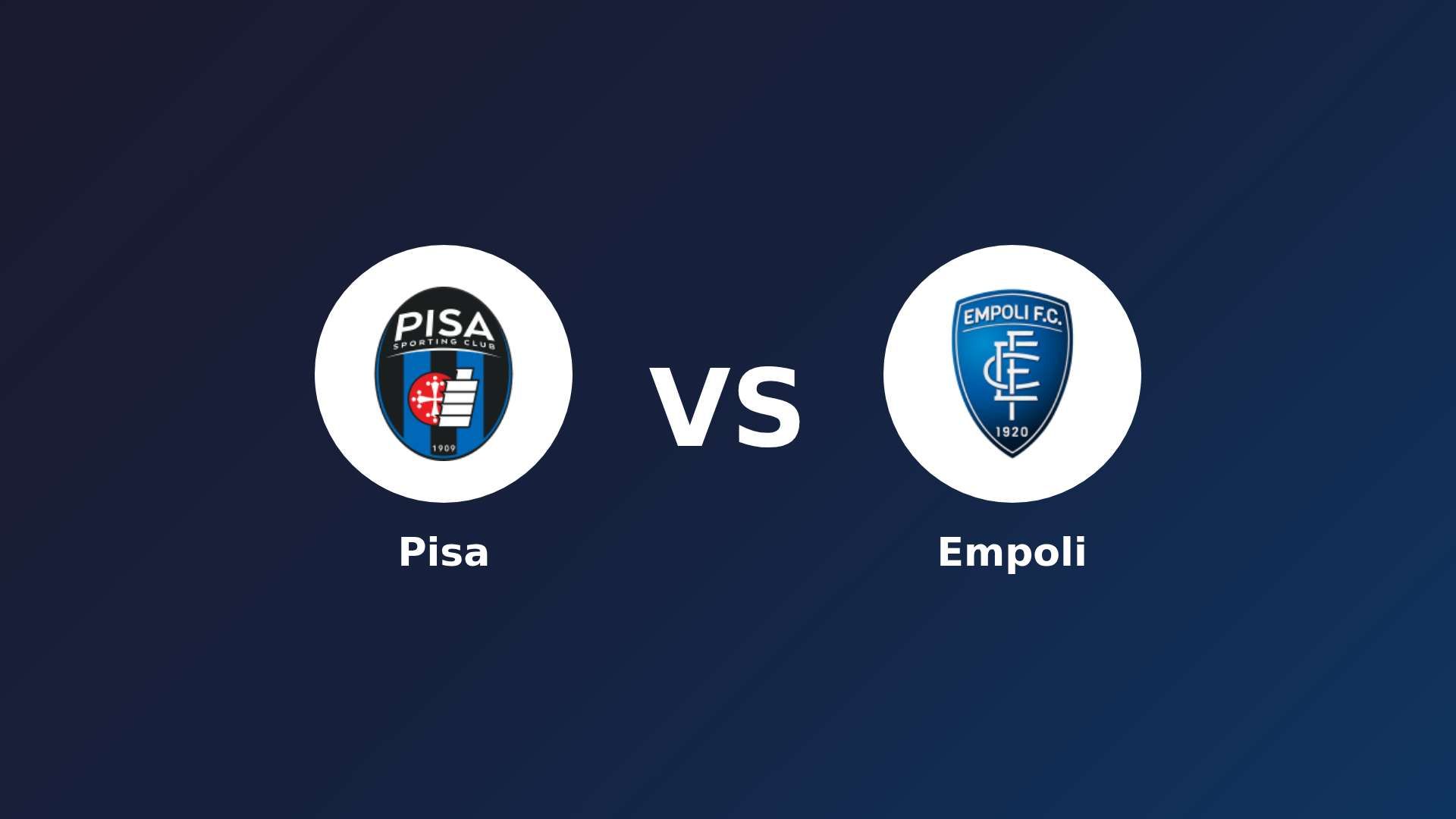 Pisa vs Empoli