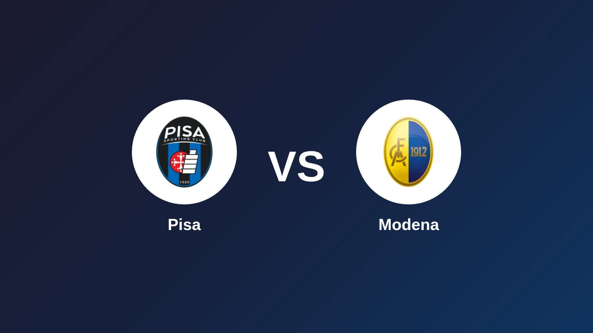 Pisa vs Modena