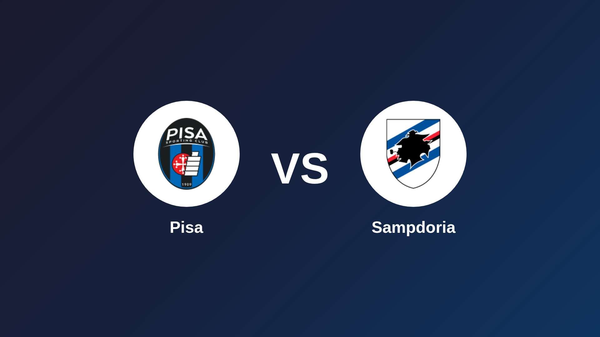 Pisa vs Sampdoria