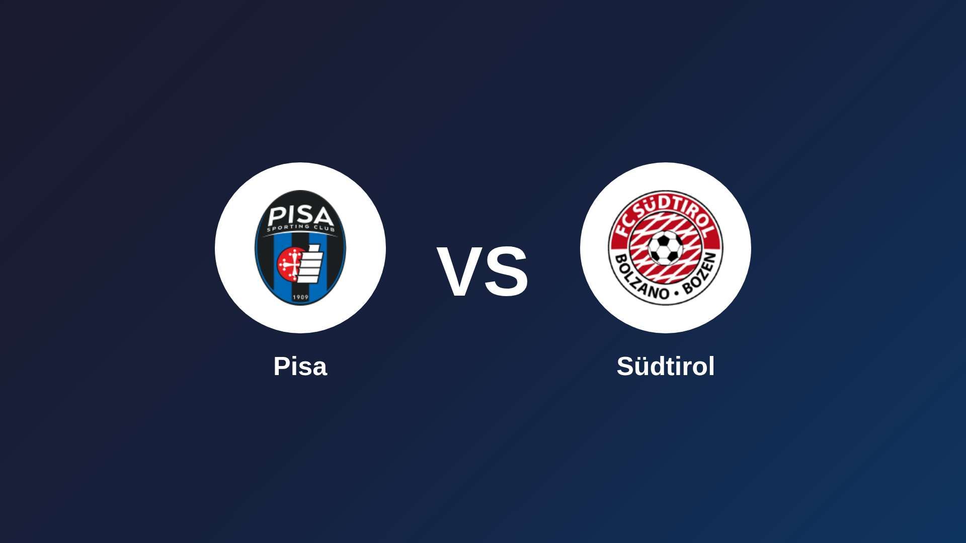 Pisa vs Südtirol