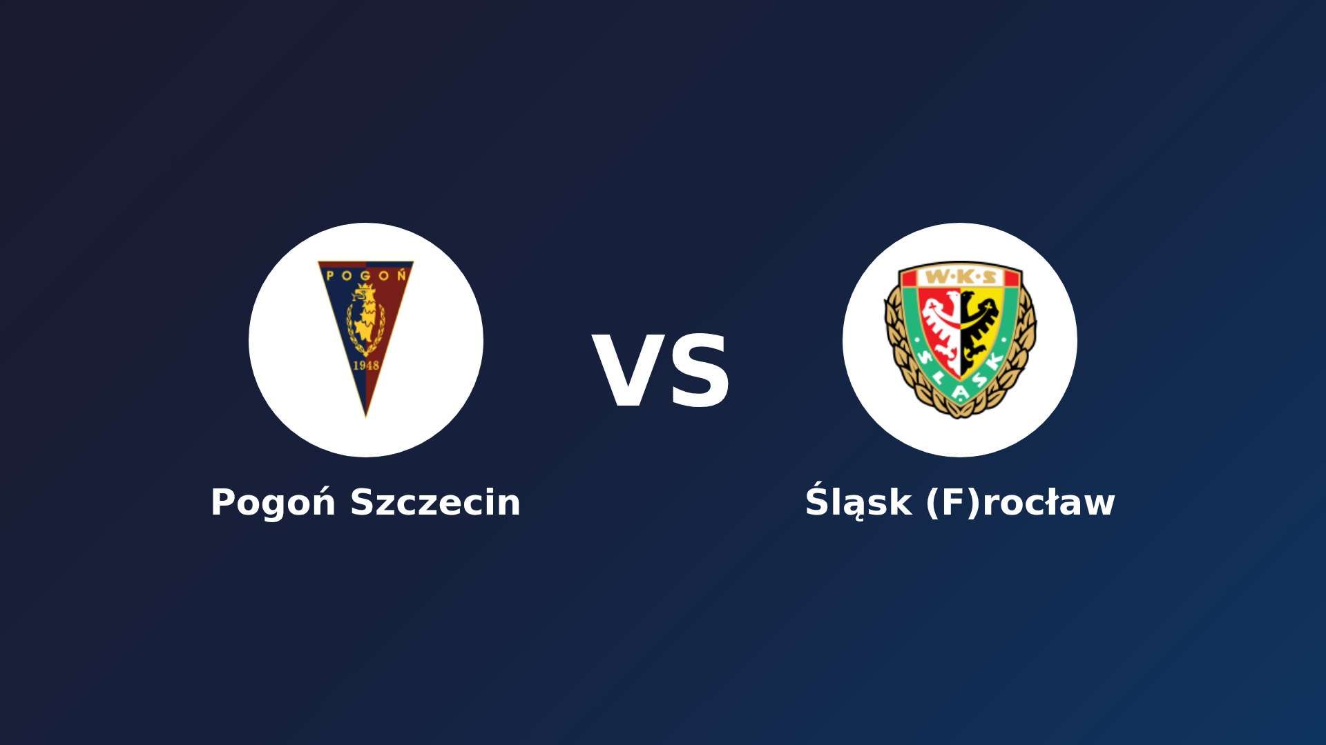 Pogoń Szczecin vs Śląsk (F)rocław