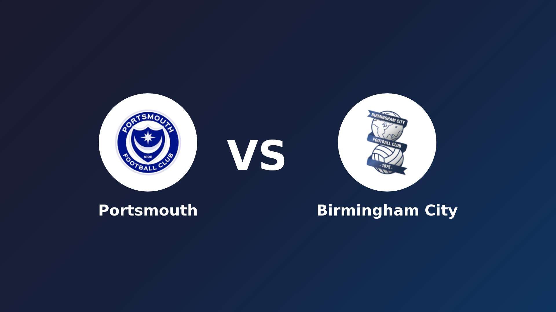 Portsmouth vs Birmingham City