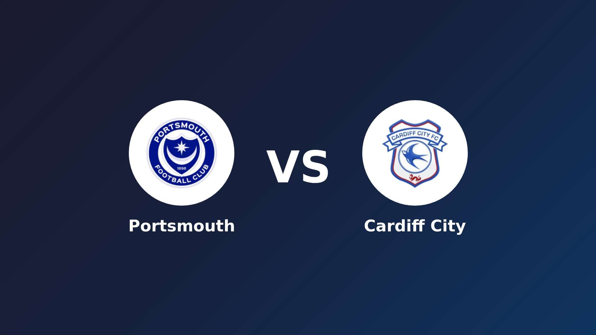 Portsmouth vs Cardiff City