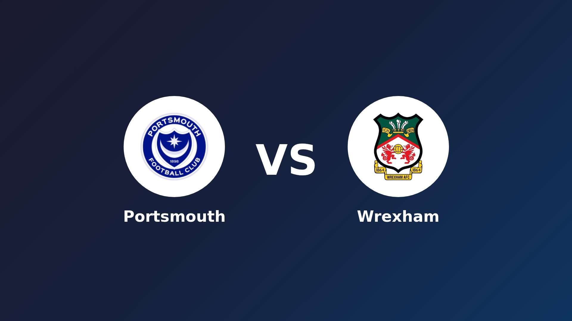 Portsmouth vs (F)rexham