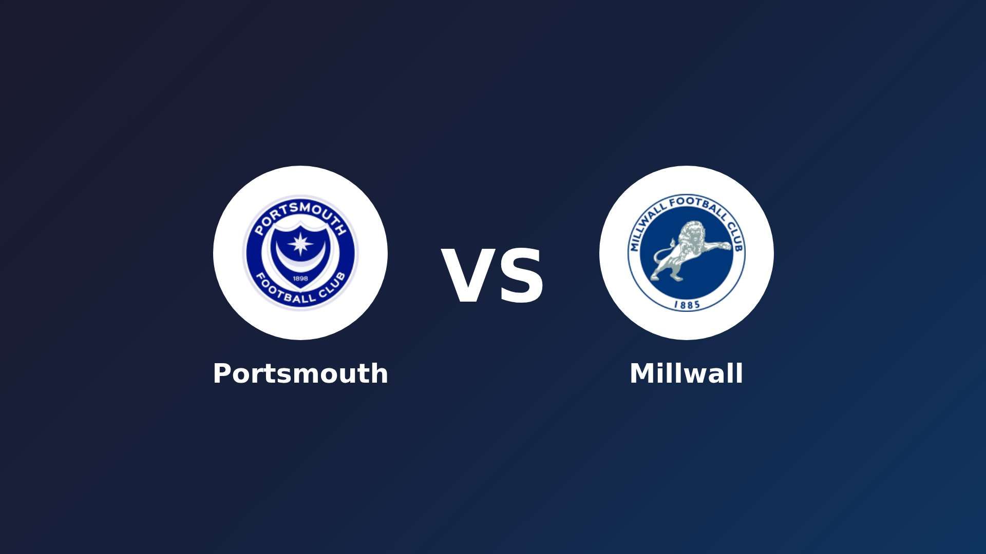 Portsmouth vs Millwall