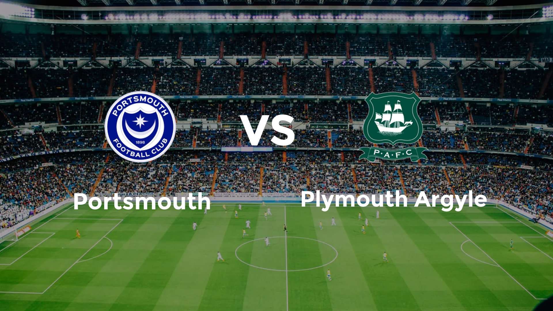 Portsmouth vs Plymouth Argyle