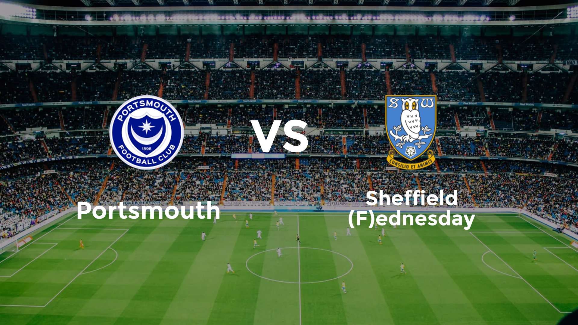 Portsmouth vs Sheffield (F)ednesday