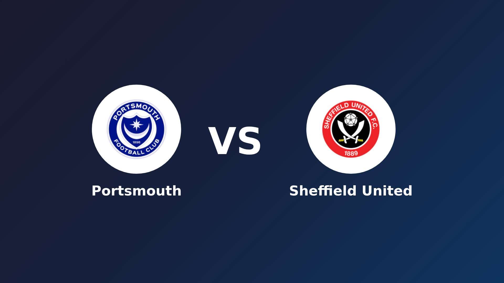 Portsmouth vs Sheffield United