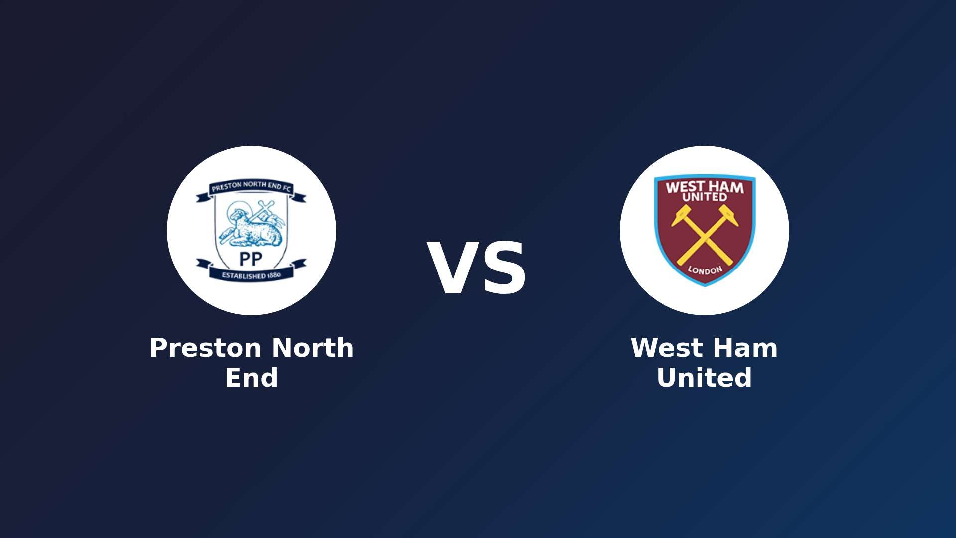 Preston North End vs (F)est Ham United