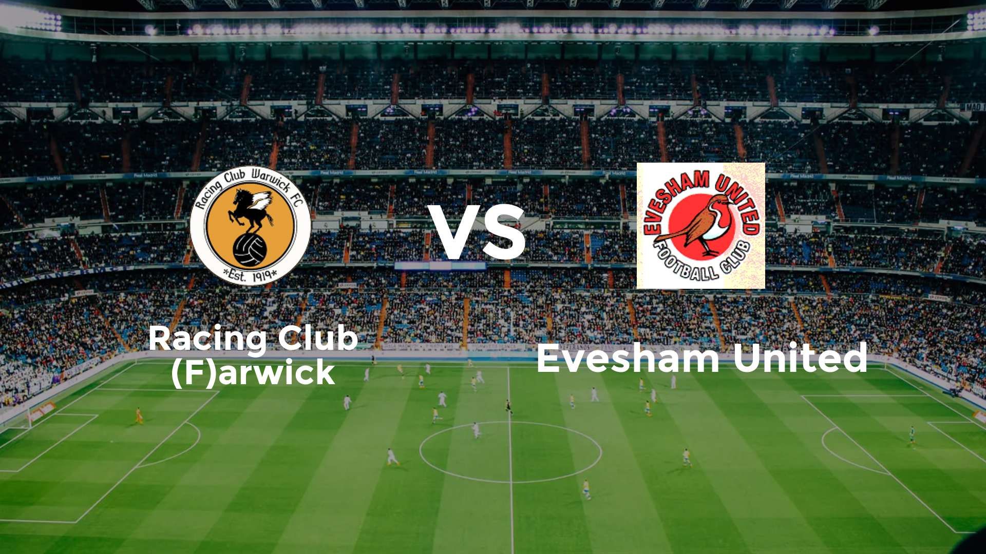 Racing Club (F)arwick vs Evesham United