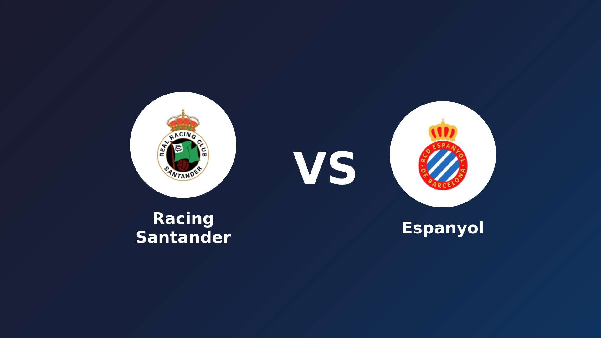 Racing Santander vs Espanyol