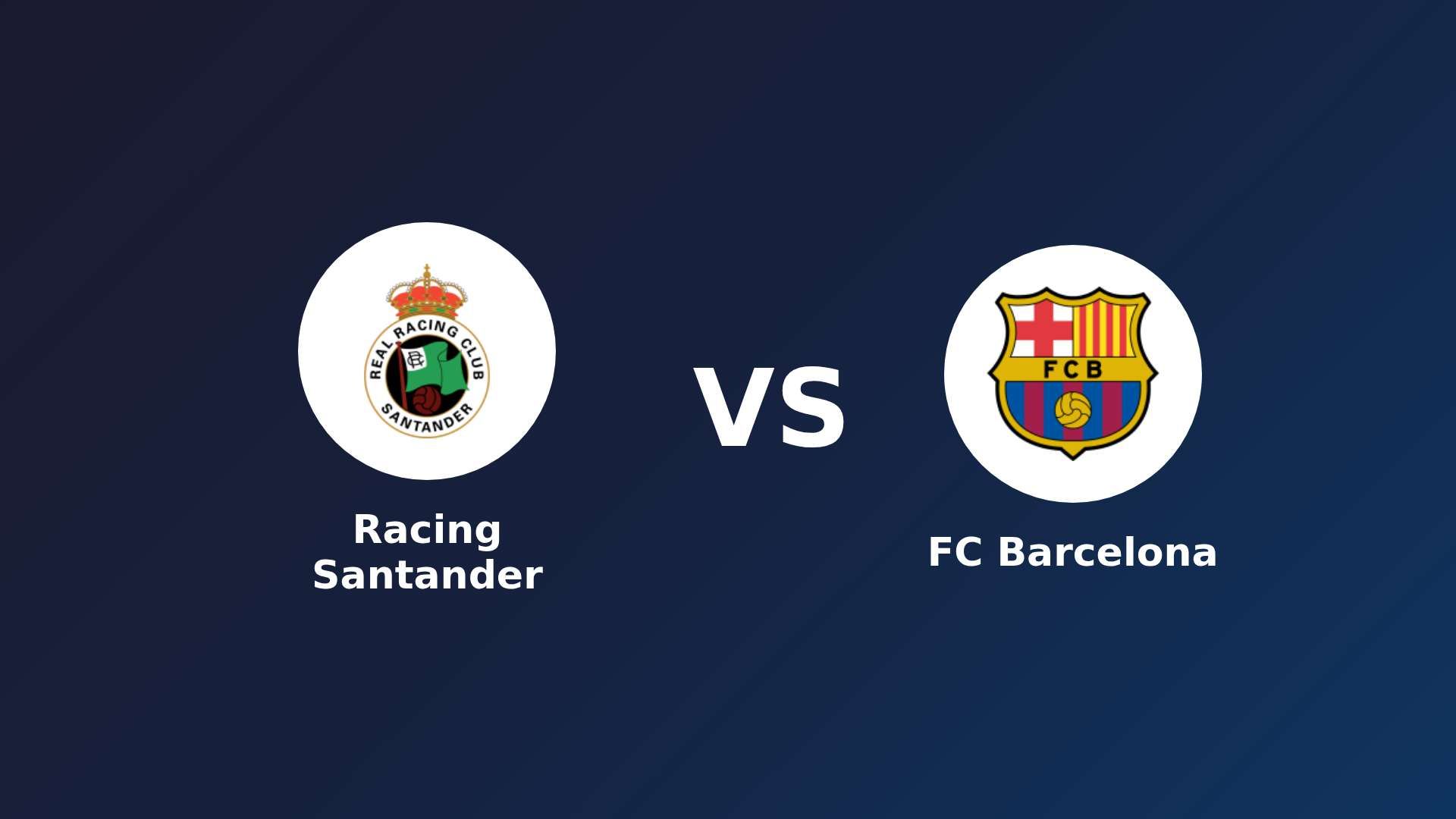Racing Santander vs FC Barcelona