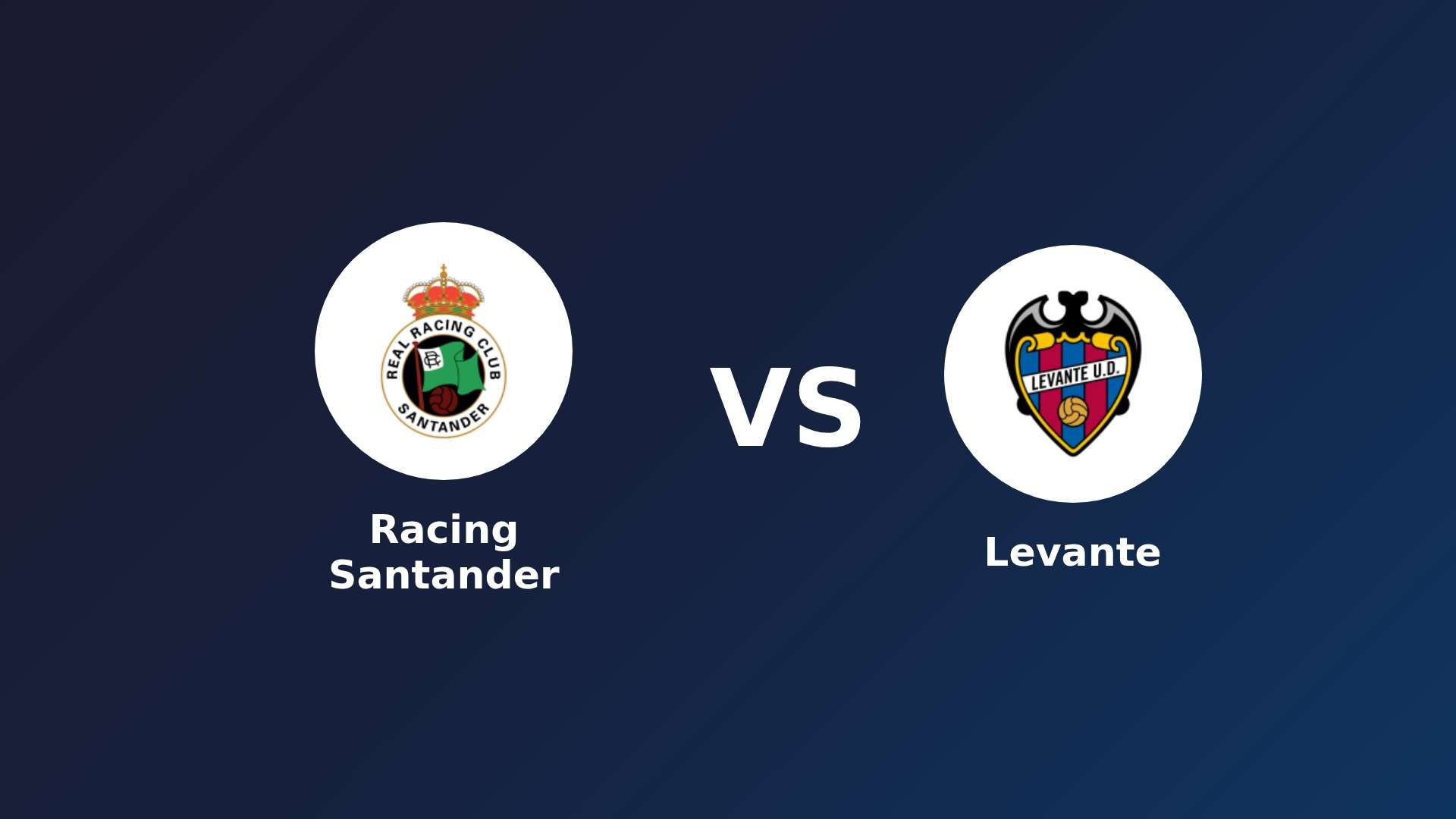 Racing Santander vs Levante