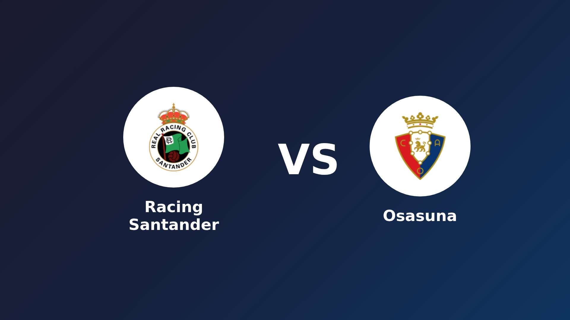 Racing Santander vs Osasuna