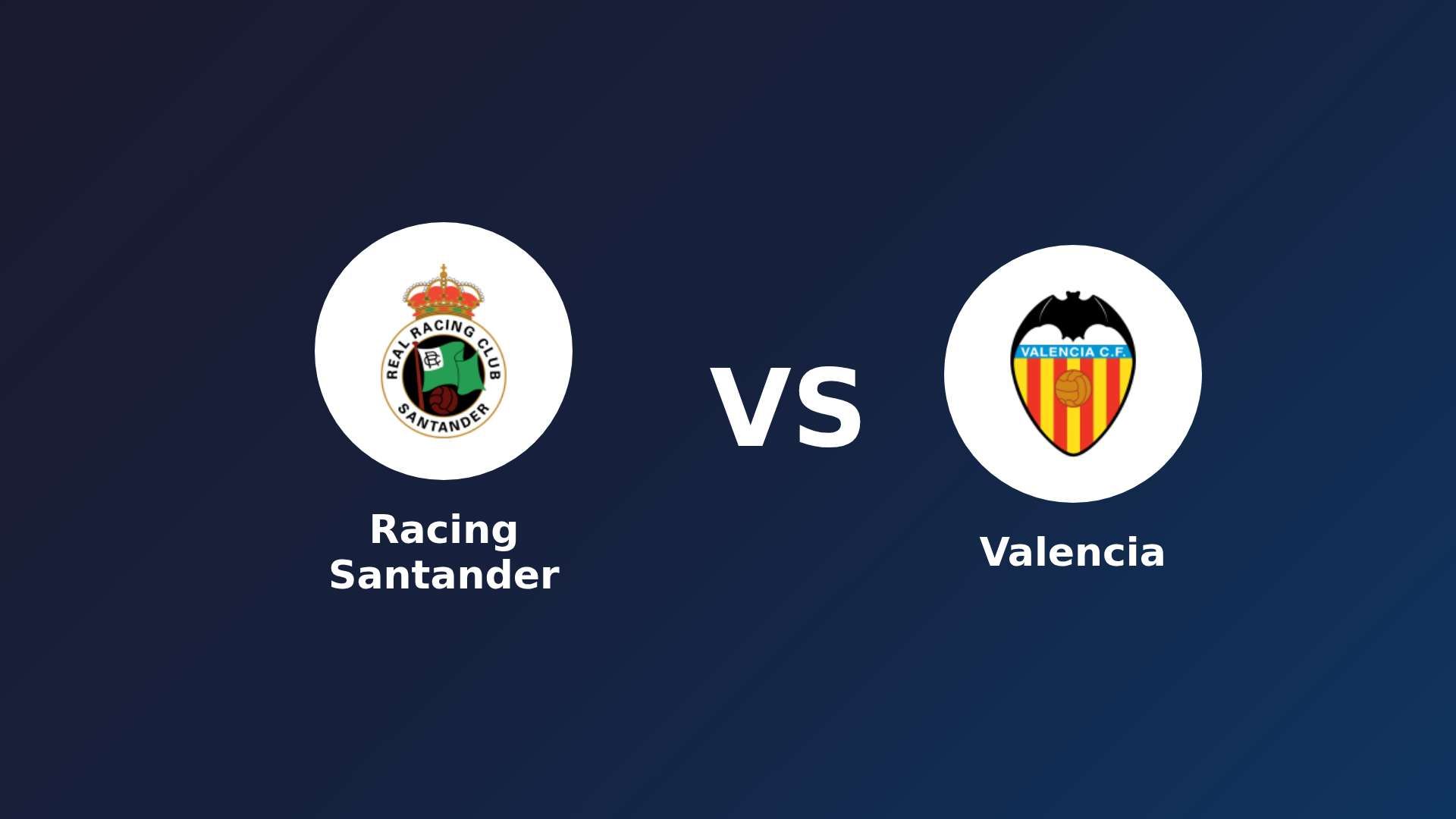 Racing Santander vs Valencia