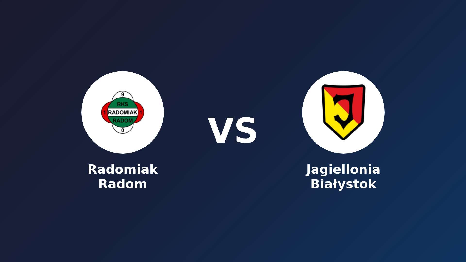 Radomiak Radom vs Jagiellonia Białystok