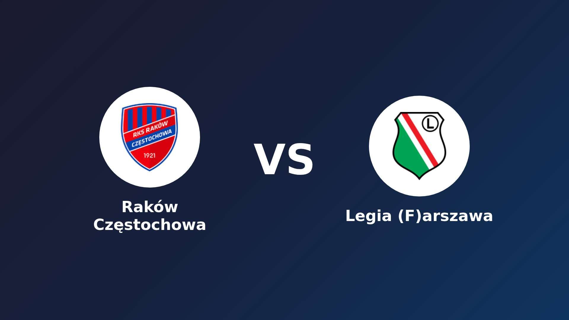 Raków Częstochowa vs Legia (F)arszawa