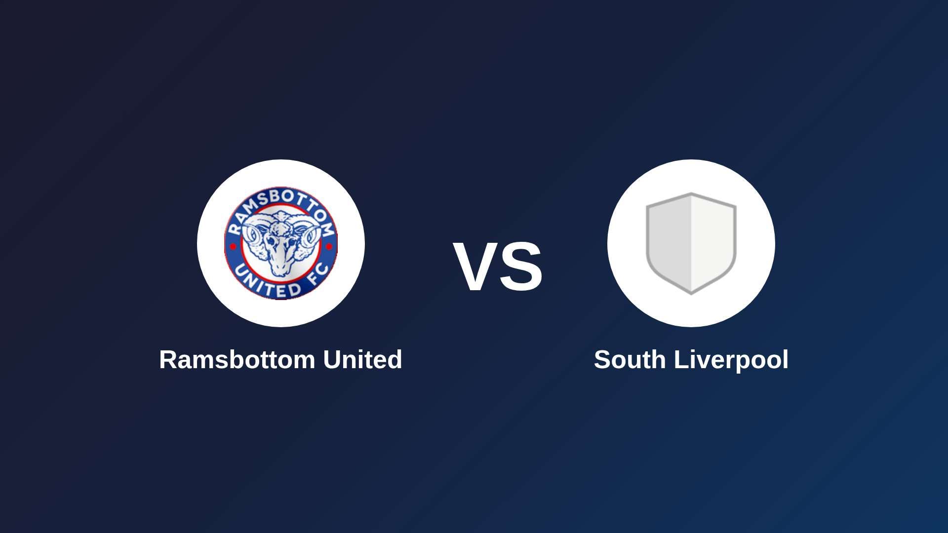 Ramsbottom United vs South Liverpool