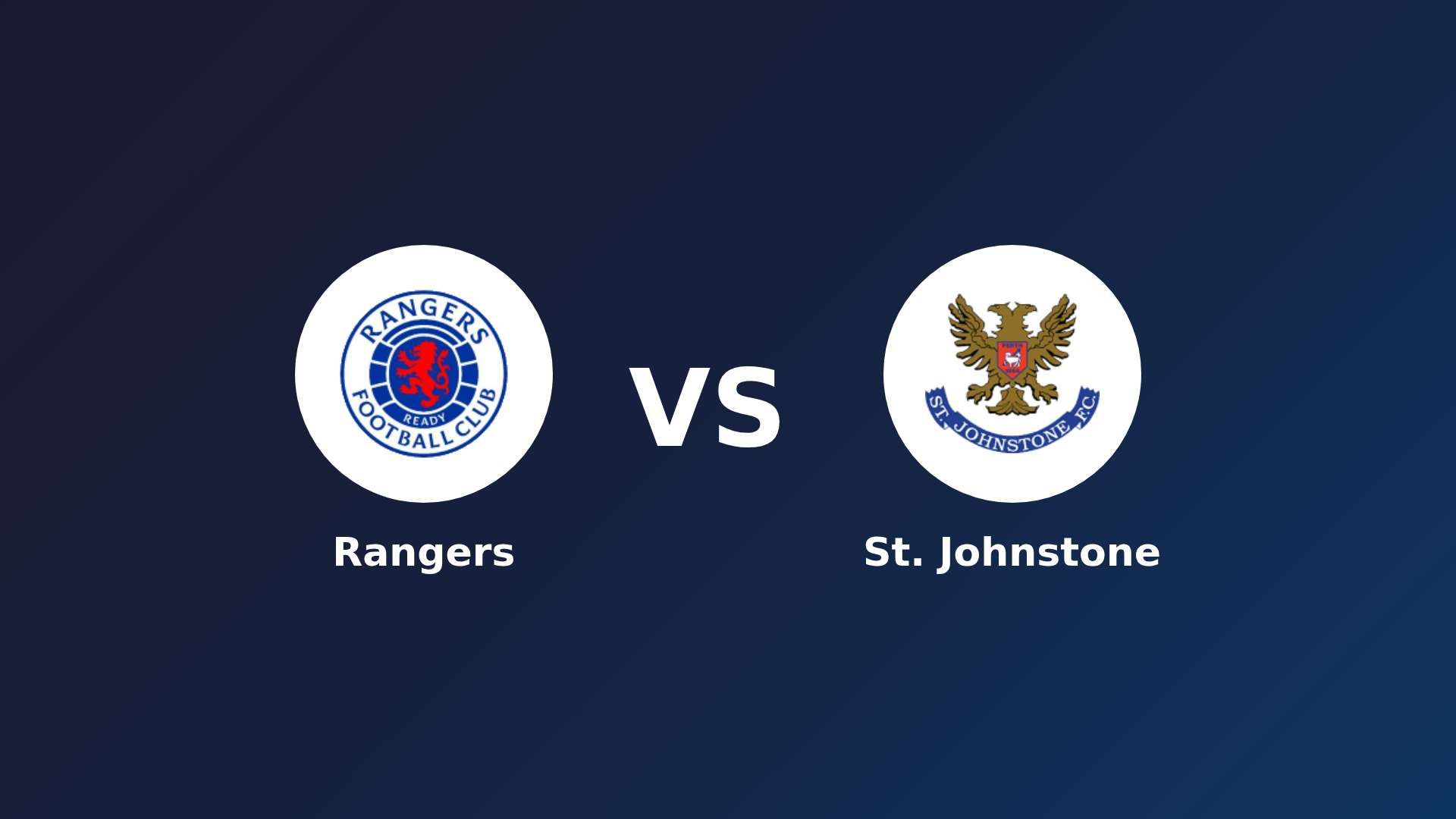 Rangers vs St. Johnstone