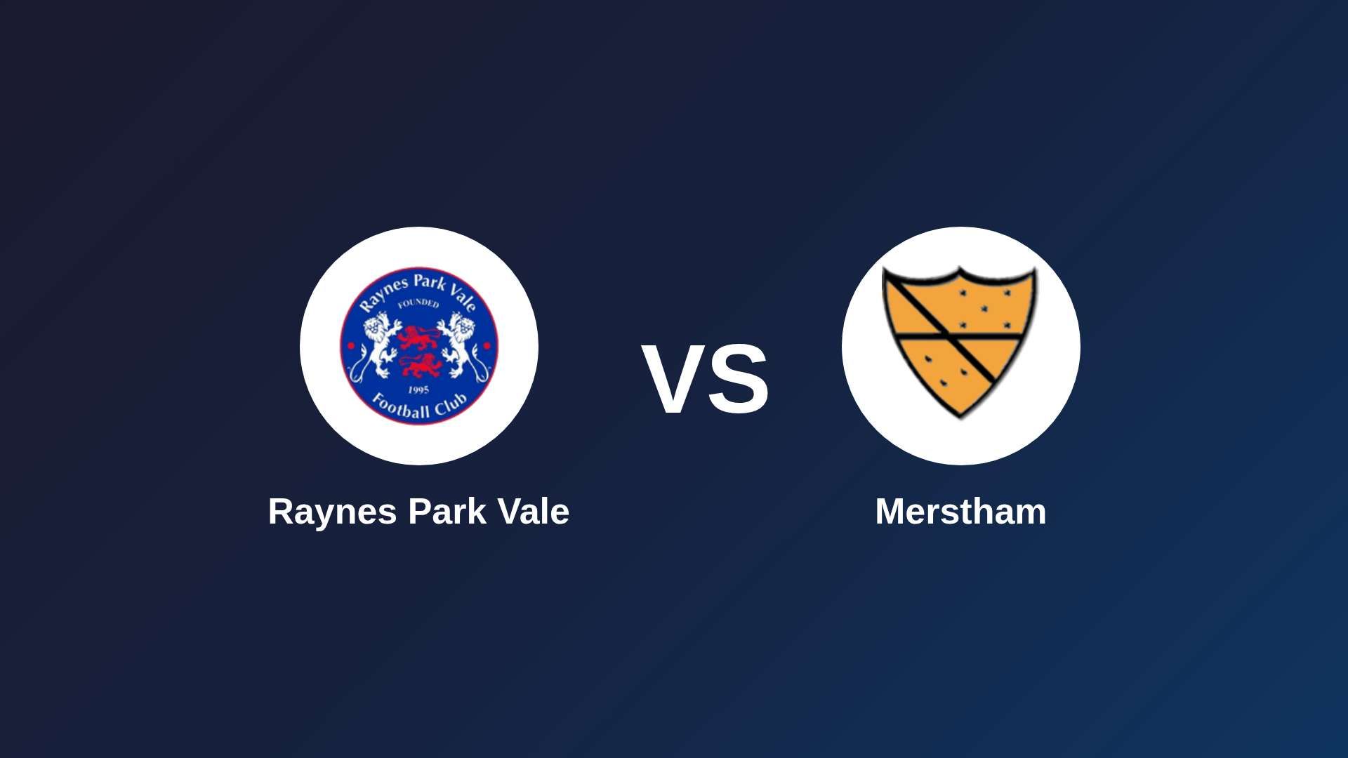 Raynes Park Vale vs Merstham