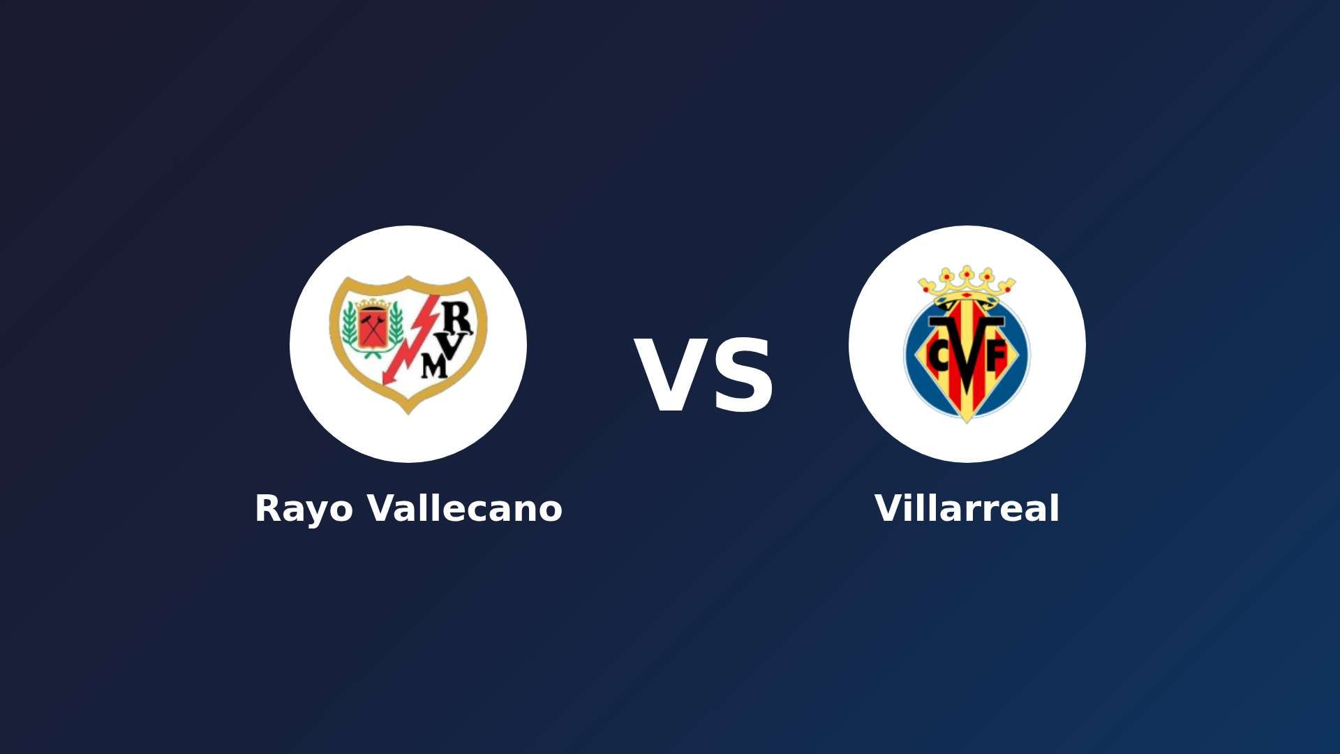 Rayo Vallecano vs Villarreal