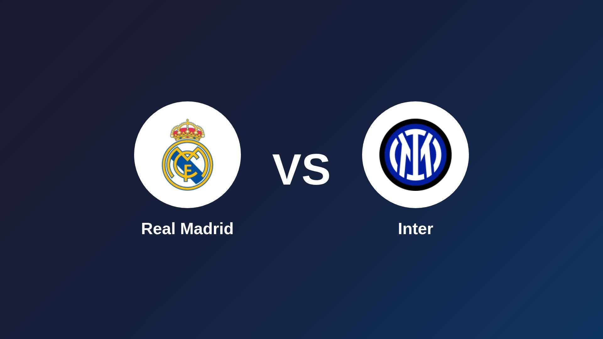 Real Madrid vs Inter
