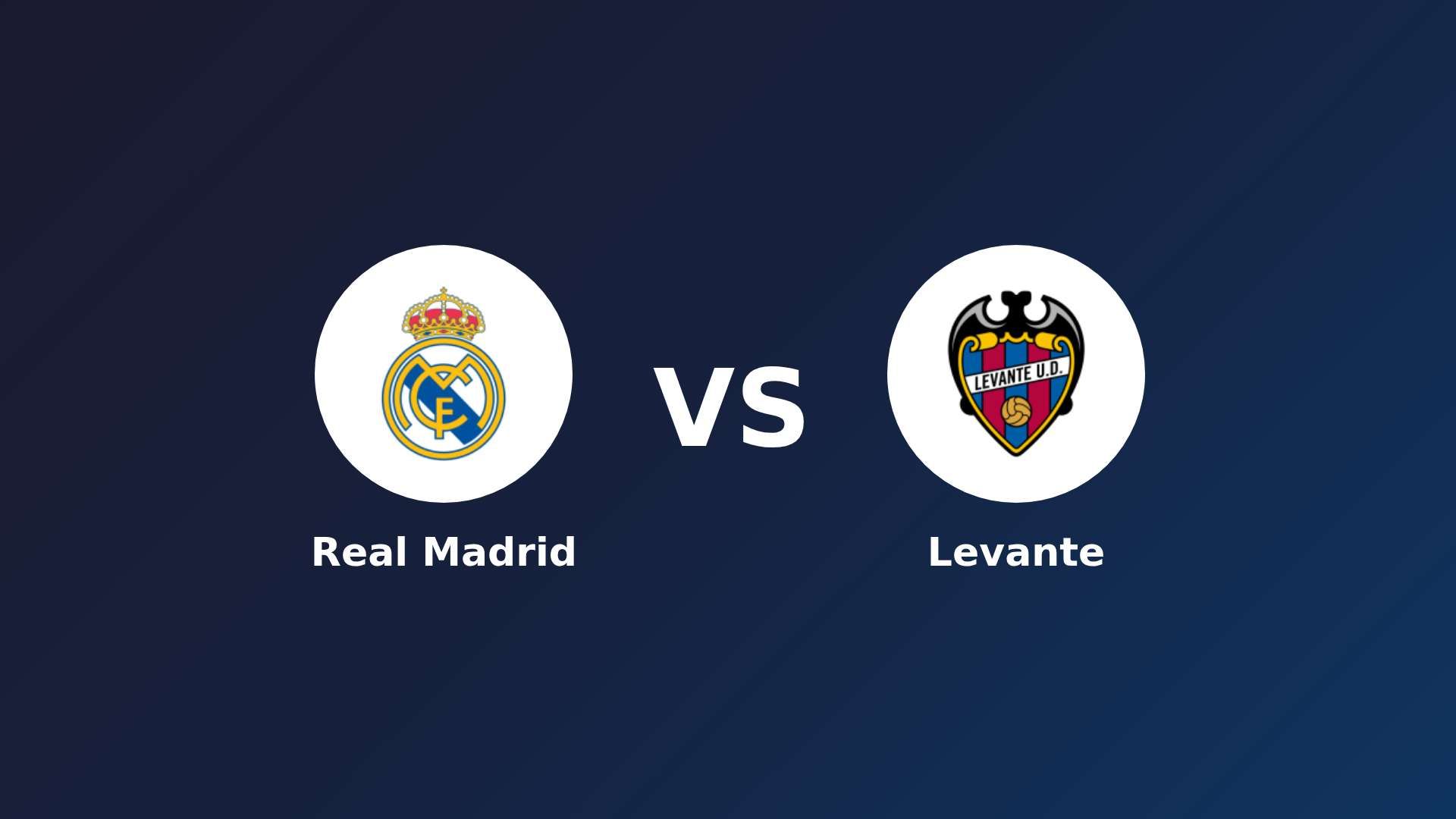 Real Madrid vs Levante
