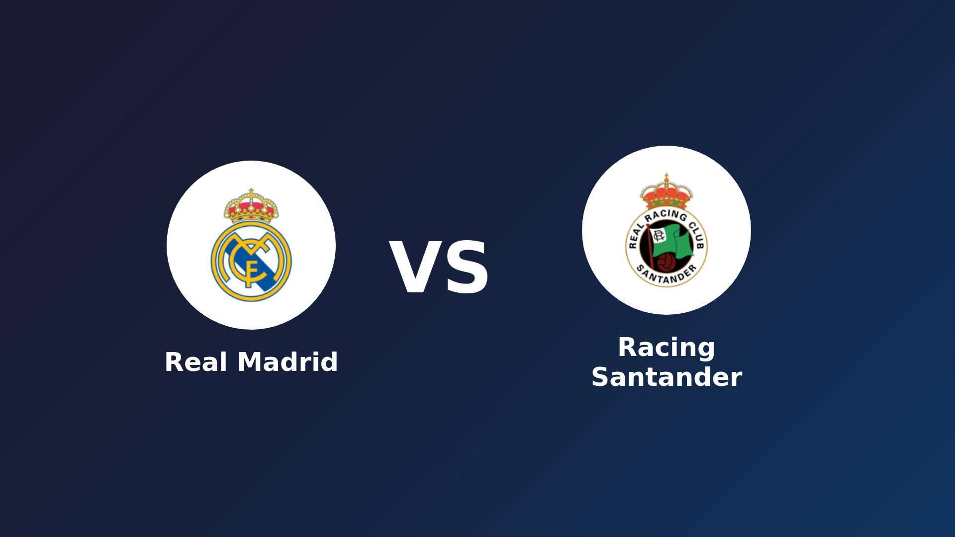 Real Madrid vs Racing Santander