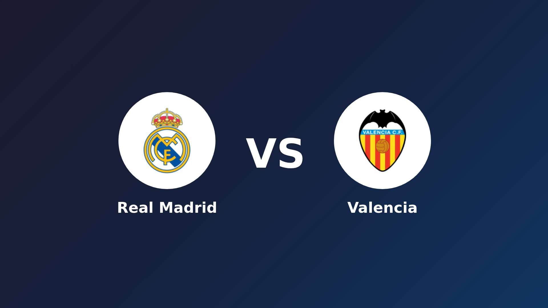 Real Madrid vs Valencia