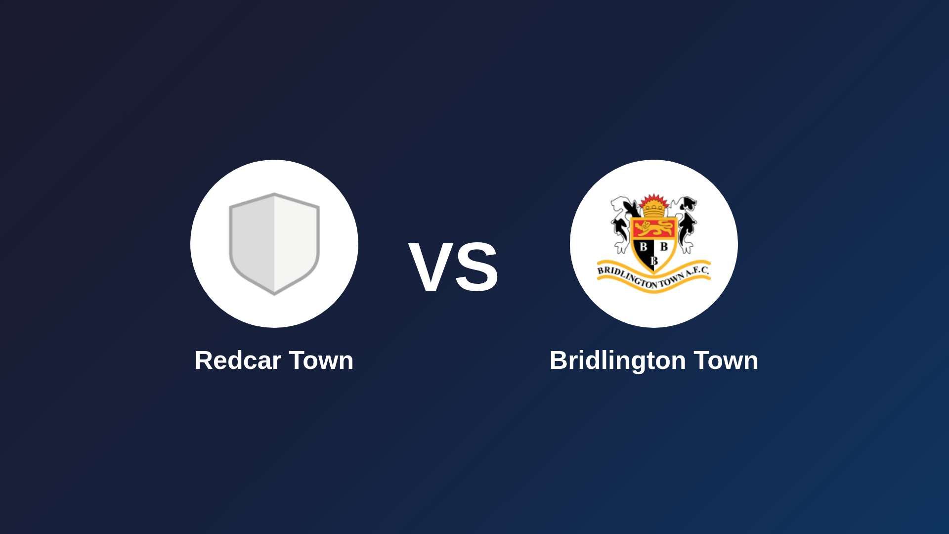 Redcar Town vs Bridlington Town