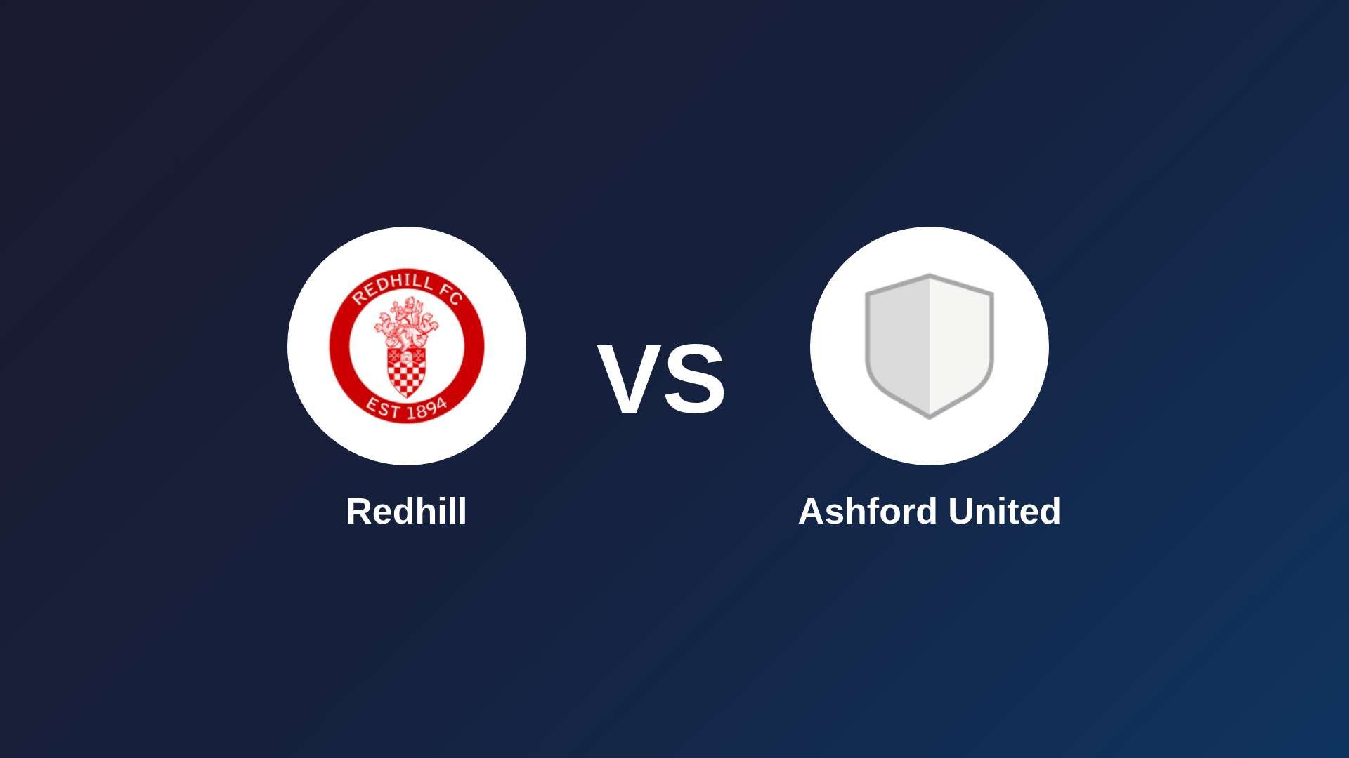 Redhill vs Ashford United