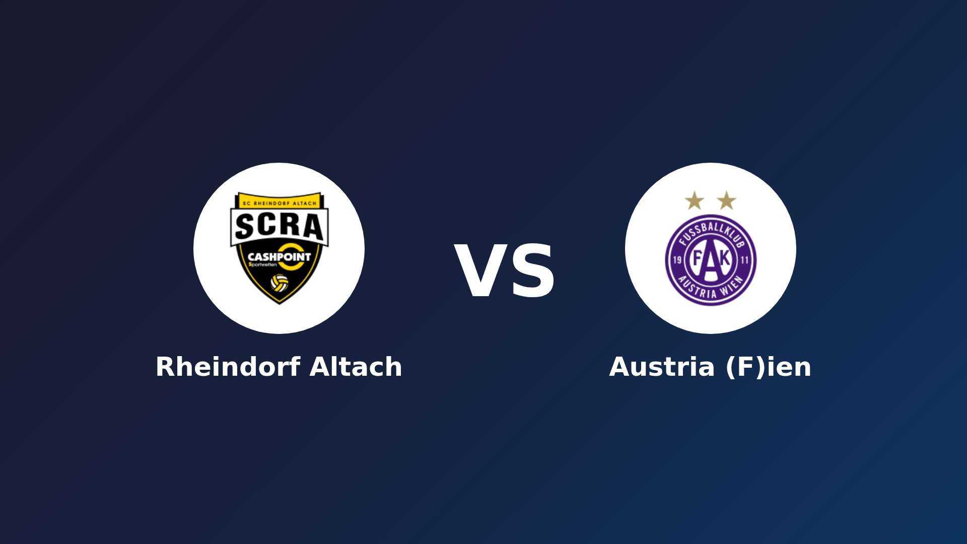 Rheindorf Altach vs Austria (F)ien