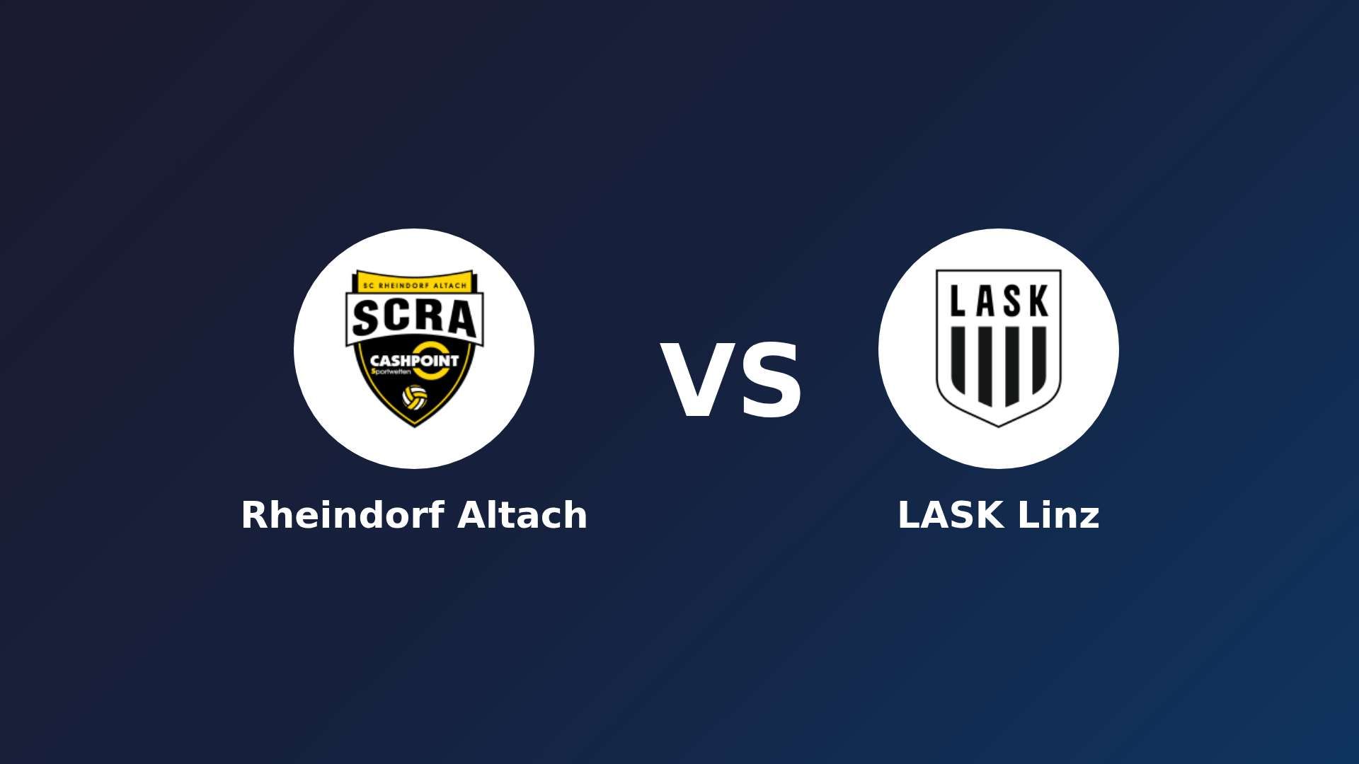 Rheindorf Altach vs LASK Linz