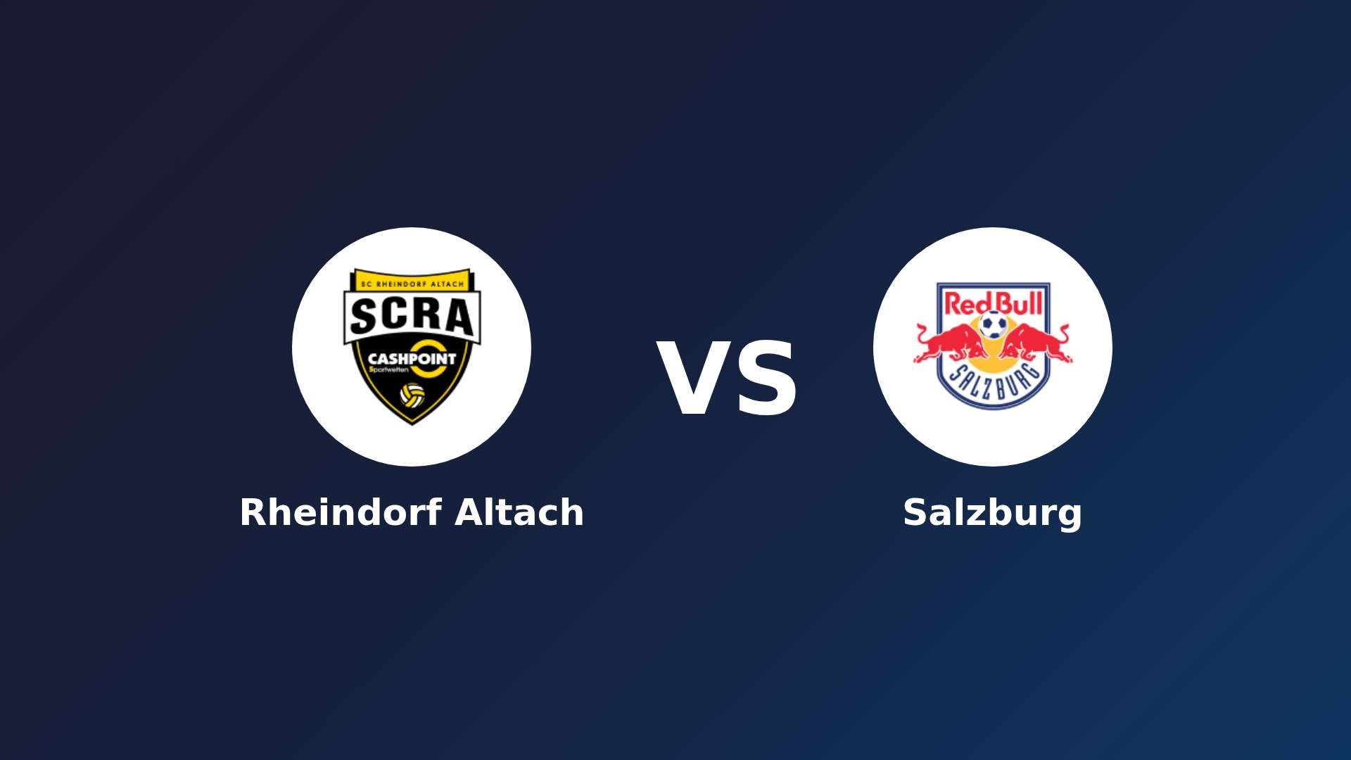 Rheindorf Altach vs Salzburg