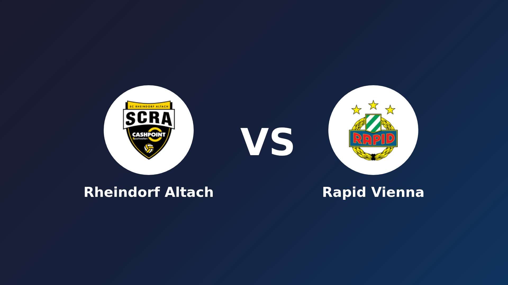 Rheindorf Altach vs SK Rapid