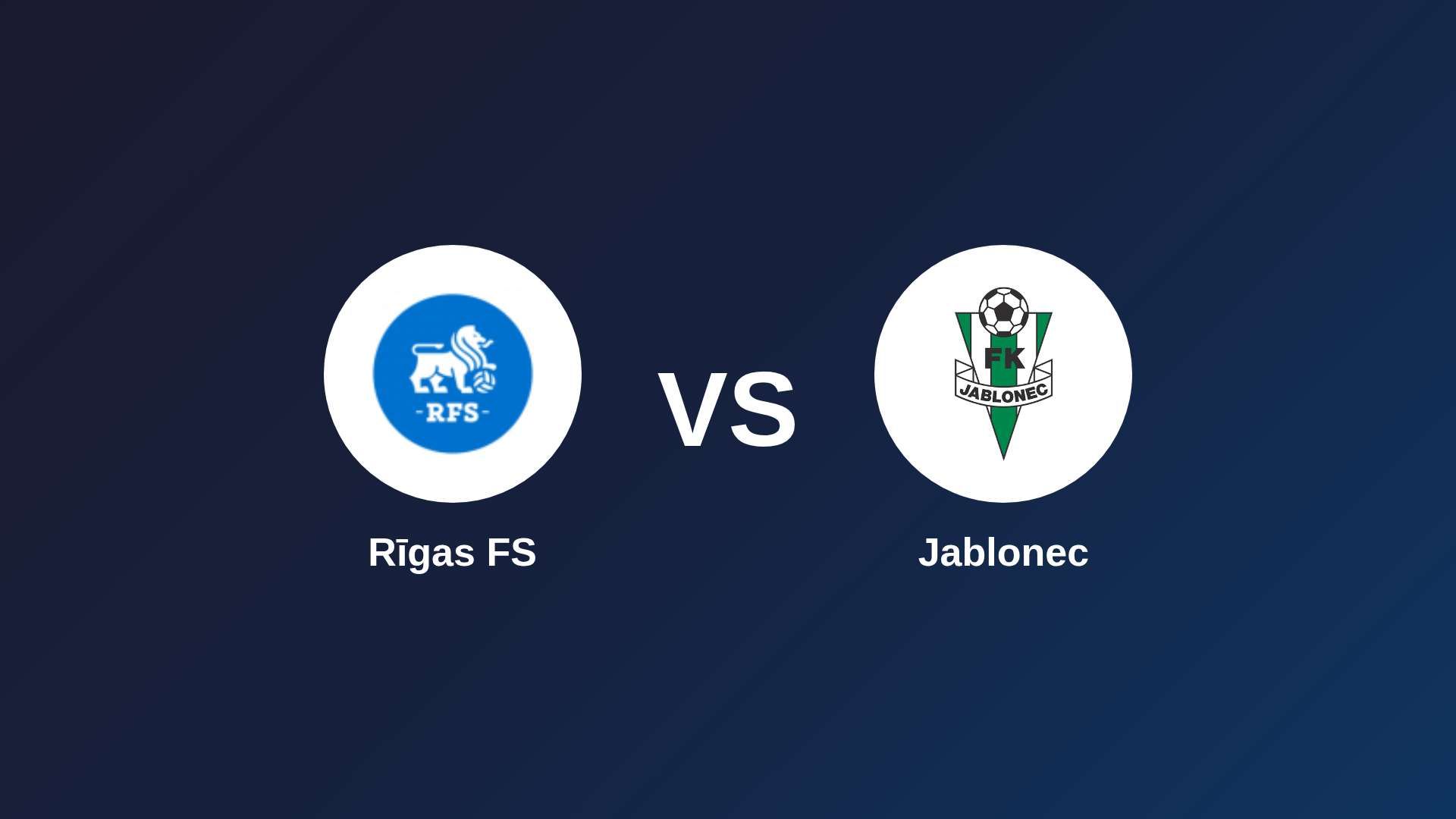Rīgas FS vs Jablonec