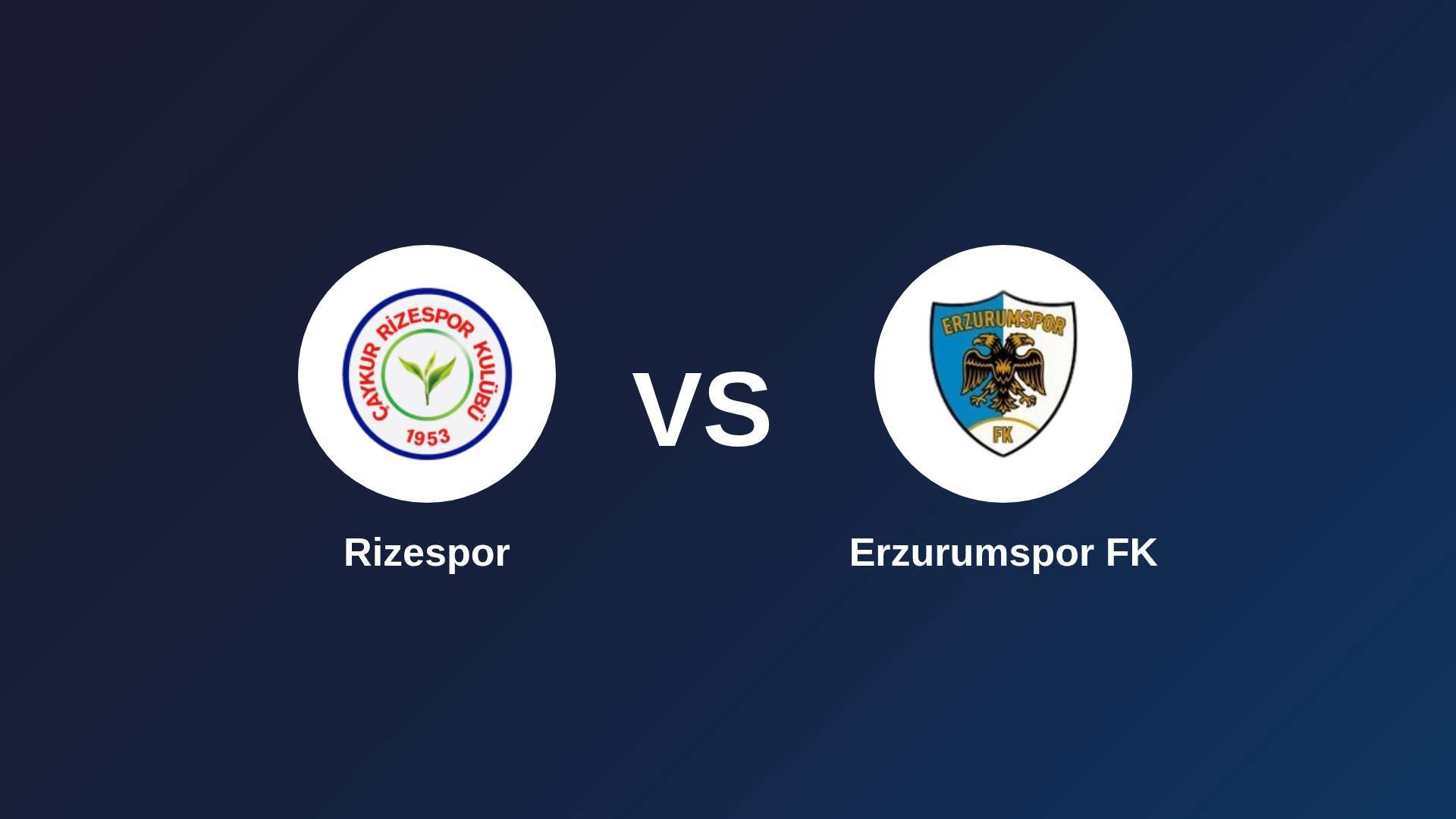 Rizespor vs Erzurumspor FK