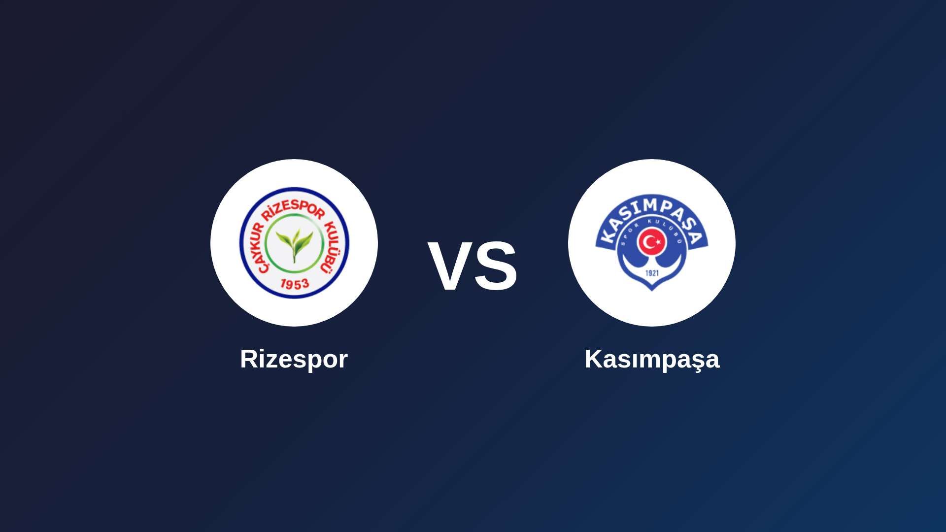 Rizespor vs Kasımpaşa