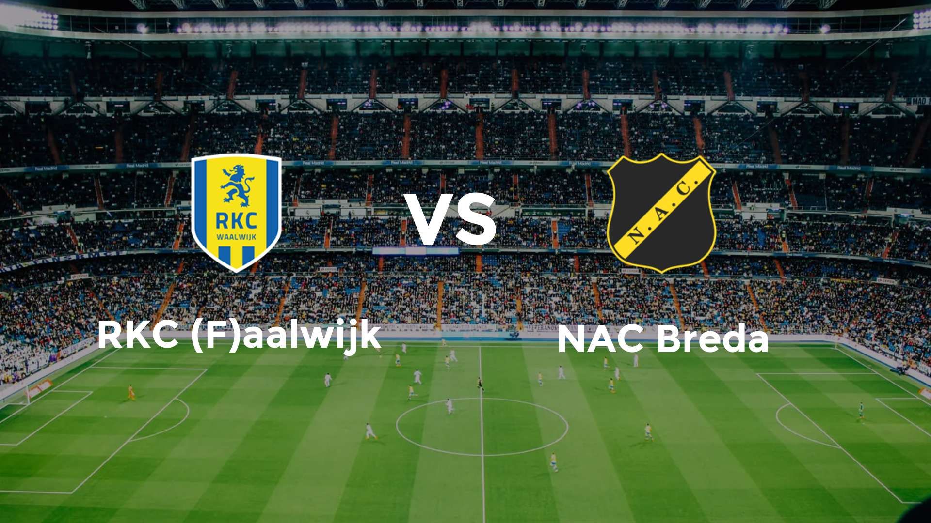 RKC (F)aalwijk vs NAC Breda