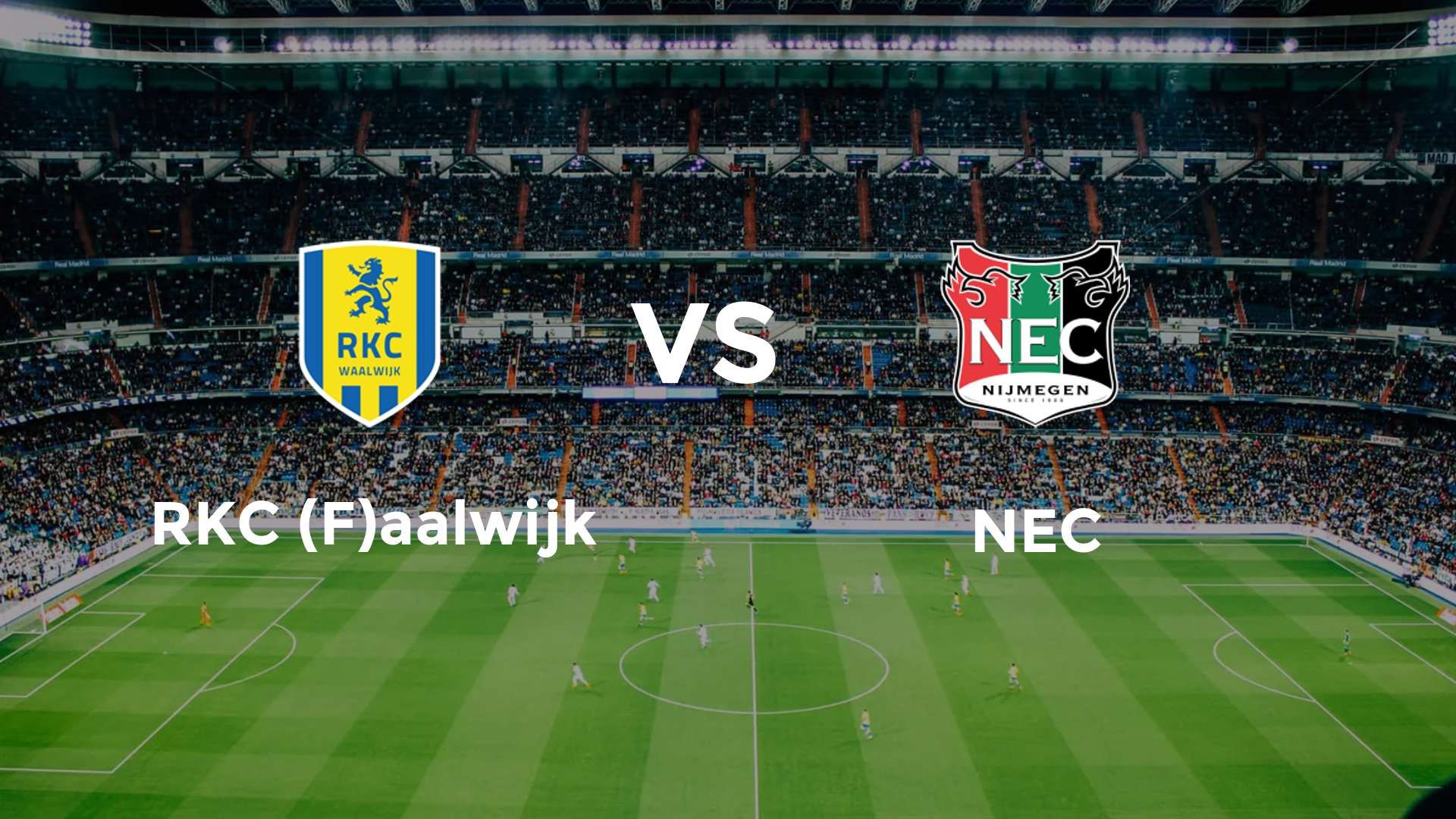 RKC (F)aalwijk vs NEC