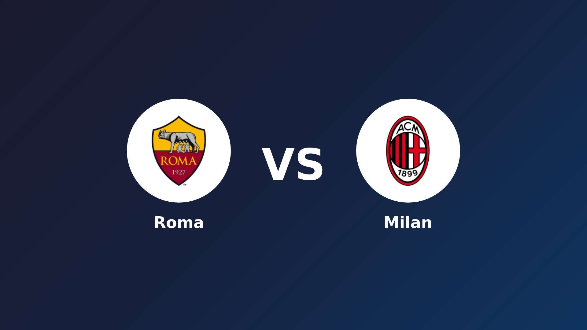 Roma vs AC Milan