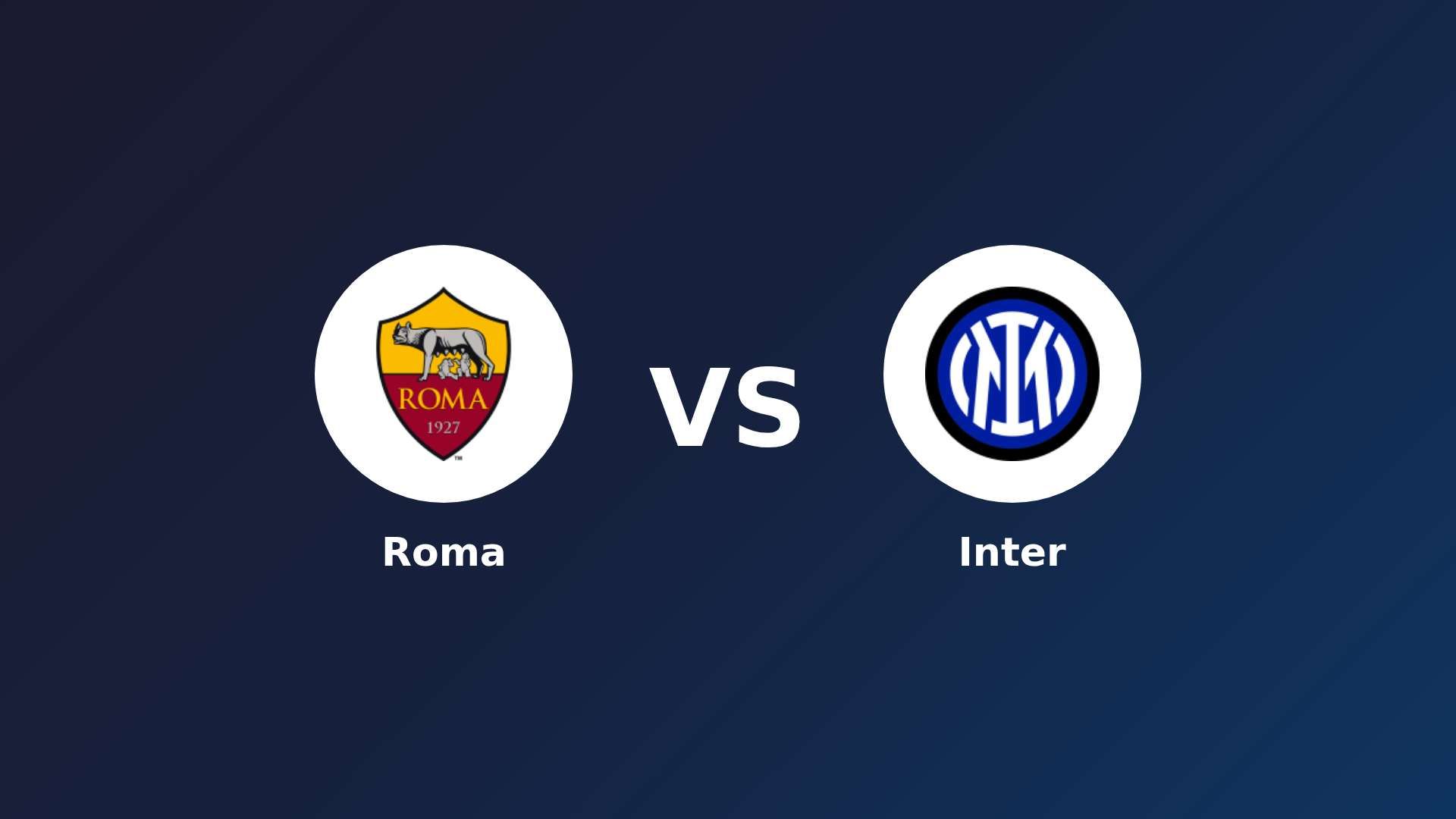 Roma vs Inter