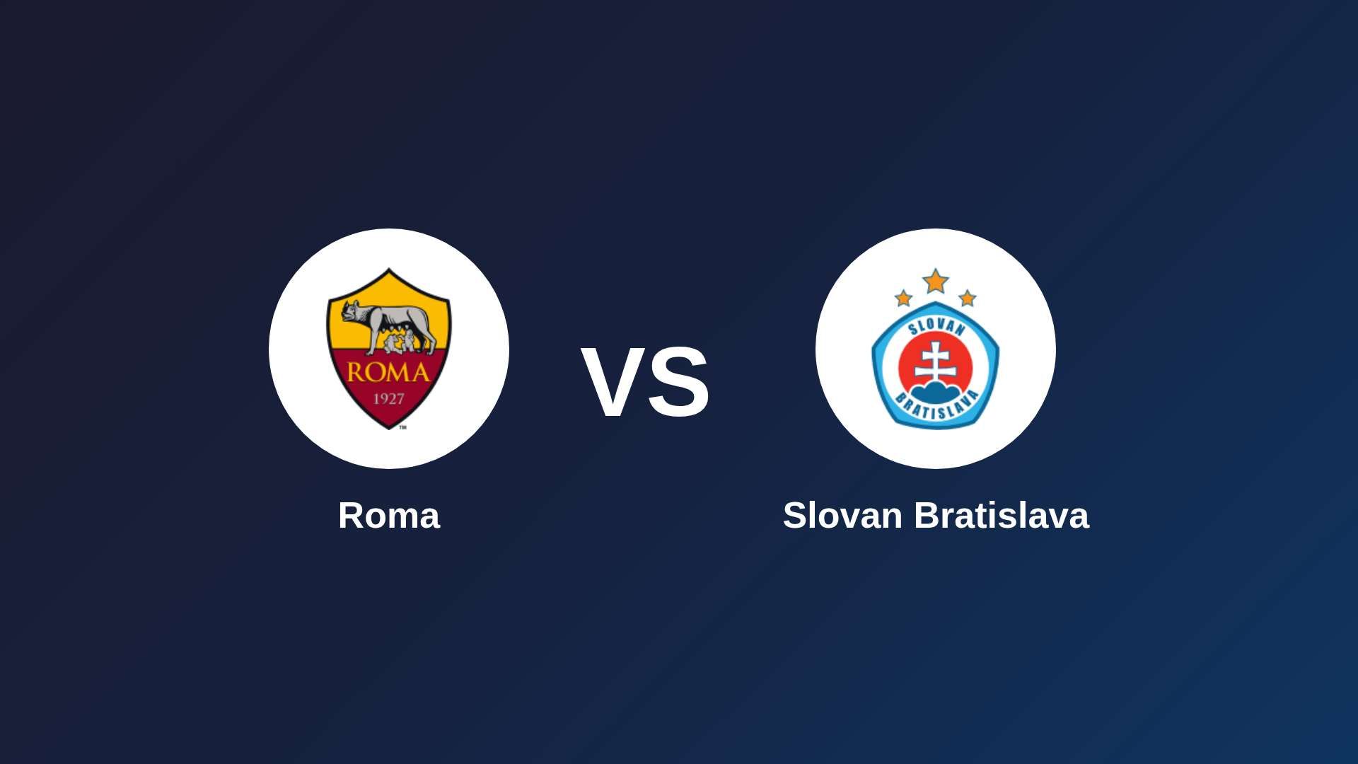 Roma vs Slovan Bratislava