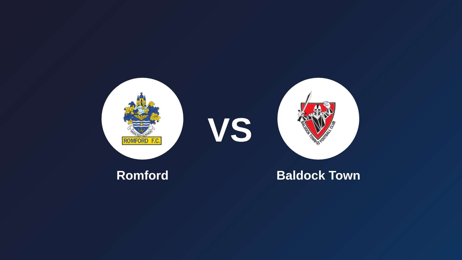 Romford vs Baldock Town
