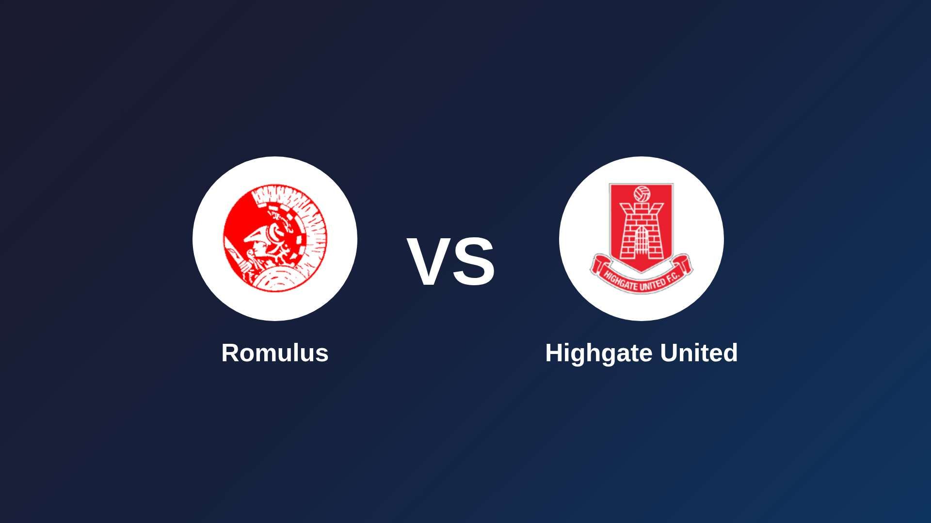 Romulus vs Highgate United